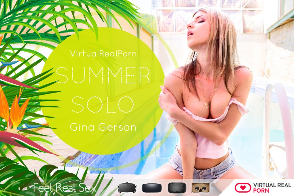 Solo Back Porn - Gina Gerson comes back to star an incredible VR Porn solo! -  VirtualRealPorn.com